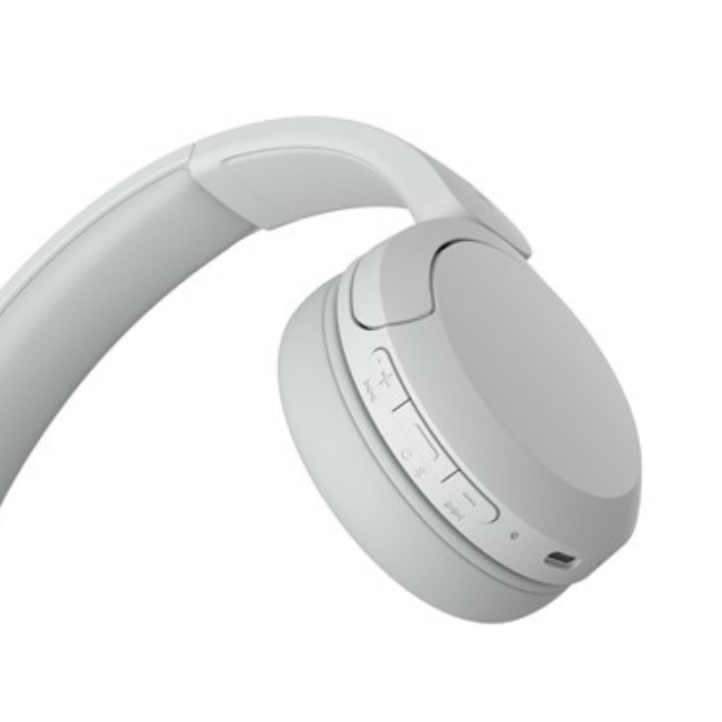 SONY WIRELESS BLUETOOTH HEADPHONES WHITE WH-CH520